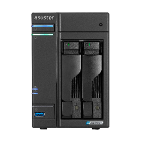 Servidor NAS Asustor AS6702T 16TB - Intel Quad-Core 2.0 GHz - 4GB DDR4 - 2x 2.5GbE - Inclui 2 HDs NAS de 8TB